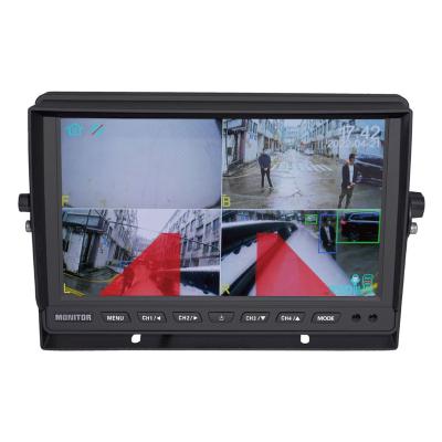 China Rear View Assist 10.1inch HD Quad Monitor Blind Spot Detection System for sale