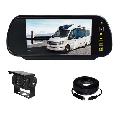 China Waterproof 7inch AHD 1080P Rearview Mirror Monitor Kits For RV VANS for sale