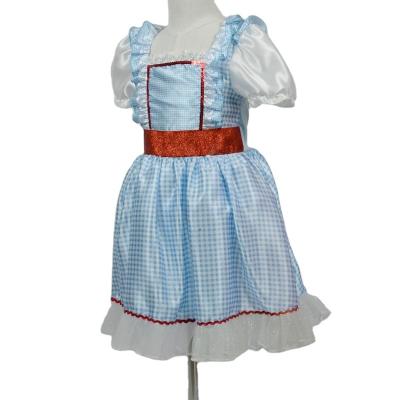 China Blue Princess Cosplay Costume One Piece Fancy Dress Party Carnival Kids Costume Girls for sale