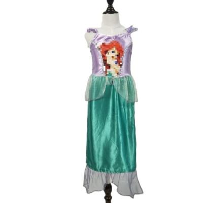 China Princess Girls Carnival Party Costume Latest Fashion Cosplay Costumes Long Mermaid Sleeveless Dress Up Dresses for sale