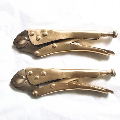 China Cutting Oilfield Supply Alloy 10inch Aluminum Bronze Locking Pliers for sale