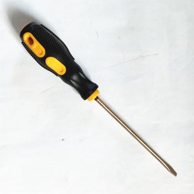 China Non-sparking Industrial Tools Supply Al-Bronze AlCu Alloy AlCu Slotted Screwdriver Non-Sparking Screwdriver for sale