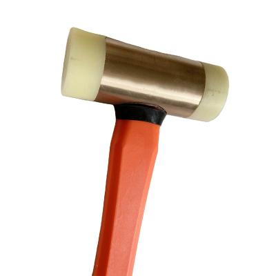 China Machinist Hammer Hebei Sikai Factory Selling Cheaper Non Spark High Quality Tools NYLON HAMMER 1000g Al-Cu for sale