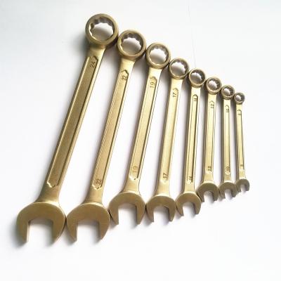 China Diesel Oil Industries Al-Bronze Alloy Wrench Set Combination Wrench 8-24mm Al-Br Non Spark Wrench for sale