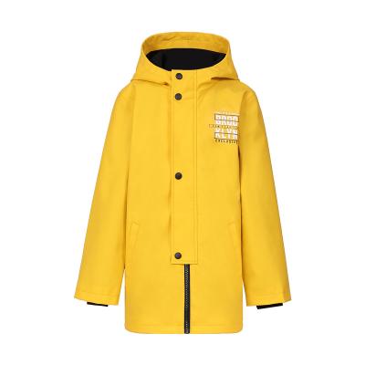 China 2021 breathable lateset kids coats light yellow hoodie coat for boys fashion winter outwear for sale