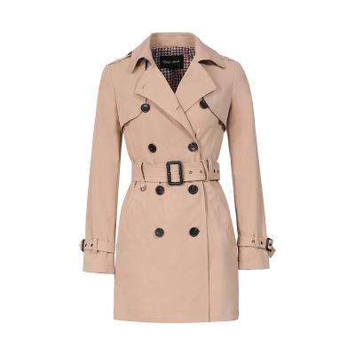 China 2021 Fall Spring New Design Women's Popular Coat Long Ditch High Coat Breathable French Sense Coat for sale