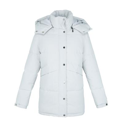 China 2021new fashion custom waterproof white down jacket winter women watereproof and anorak for ladies pretty design for sale