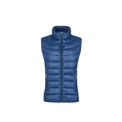 China Autumn and winter waterproof women's fashion artificial filler lightweight fluffy cotton-padded vest vest for sale