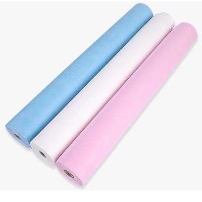 China Waterproof Medical Non-woven Disposable Non-Woven Bed Sheet SMS Roll Tablecloth Massage Sheet Roll for sale