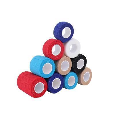 China Medical PE Bandage For Knee Self Adherent Provides Easy Tear Vet Self Adhesive Wrap Nonwoven Cohesive Elastic Bandage for sale