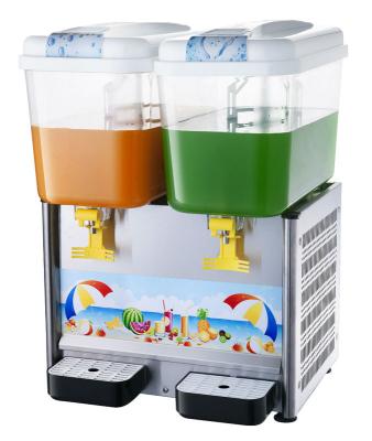 China Juice fruit stainless steel panel hot and cold dispenser YRSP-18x2 for sale