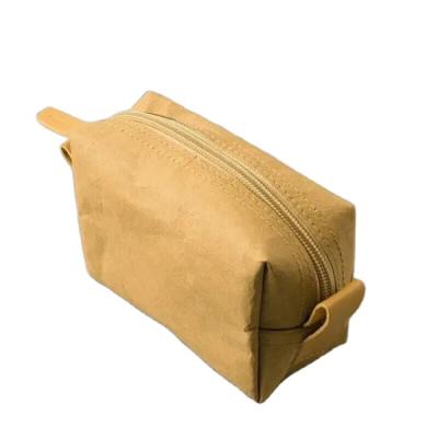 China 100% Custom Wear Resistant Vintage Washed Kraft Paper Bags Eco-Friendly Brown Dupont Tyvek With Zipper for sale