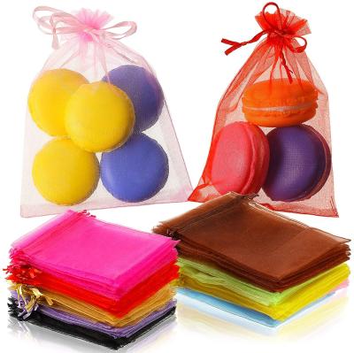 China Economic Cheap Party Organza Jewelry Gift Bags Christmas Candy Pouch Organza Bags Halloween Gift Bag for sale