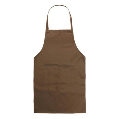 China Factory Direct Supply Cotton Washable Cooking Kitchen Apron Dress Plain Plain Cooking Home Tool With Pockets for sale