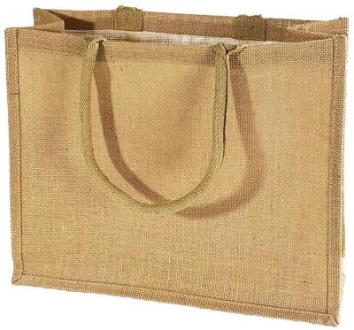 China 100% Eco-friendly 100% High Quality Reusable Eco-Friendly Burlap Tote Jute Shopping Grocery Bags With Custom Printing for sale