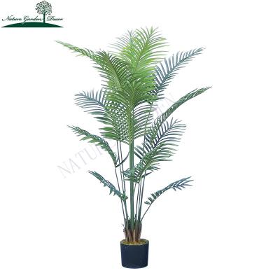 China Real Touch New Arrival Large Faux Palm Tree For Sale Indoor Green Plant Decoration Fake Palm Leaves for sale