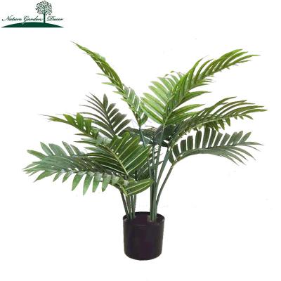 China Real Touch Amazon Hotsale Artificial Plastic Palm Tree For Countertop Home Display Small Fake Plant for sale