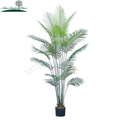 China Real touch natural simulation green plant for sale UV resistant artificial palm tree decoration for sale