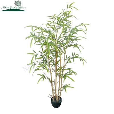 China Real touch plastic almost natural Chinese bamboo tree decoration small large fake bamboo plants for sale for sale