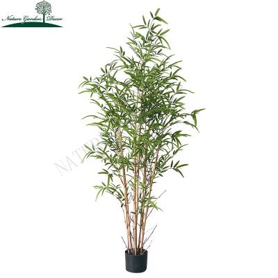 China Real Touch Real Touch Real Bamboo Trees Wholesale Artificial Potted Plants Tropical Lucky Fake Bamboo Tree for sale