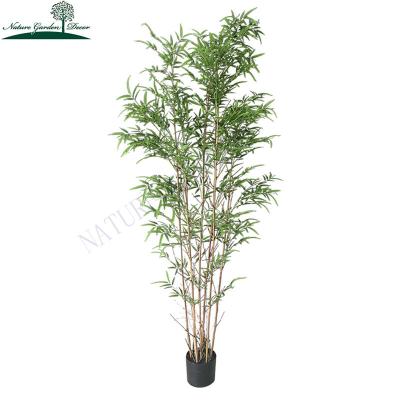 China Indoor/Outdoor Plants Gaeden Touch Bamboo Restaurant Decor Real Faux Large Decorative Artificial Bamboo for sale