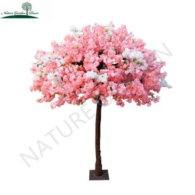 China Real Touch Indoor Outdoor Fake Sakura Trees For Wedding Decoration 8Ft Artificial Cherry Blossom Tree for sale