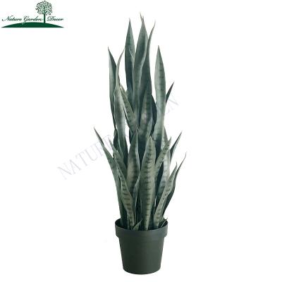 China Real Touch China Manufacturer Sansevieria Seedlings in Pots for Home Decor Indoor Artificial Snake Plant for sale