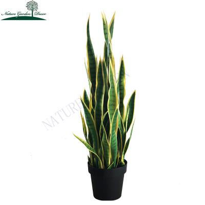 China Real Touch Landscaping Faux Mother-in-Law Tree House Plant Fake Tree Yello Leaves Large Artificial Snake Plant for sale