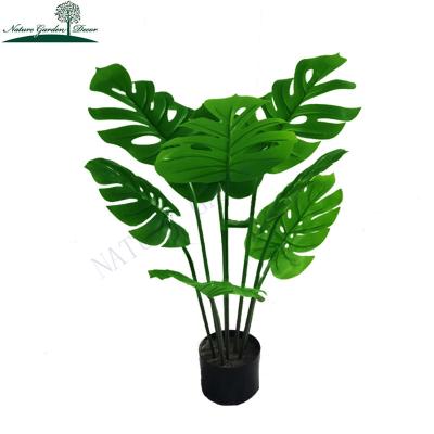 China Real Touch Fake Plants House Department Wholesale Natural Plastic 3ft Artificial Monstera Variegata for sale