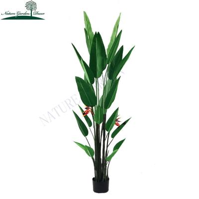 China Real Touch Real Touch Fake Skybird Trees Hotel Restaurant Decoration 6ft Artificial Bird Realistic Paradise Plant for sale