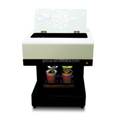 China Coffee Printing Machine for Cappuccino Cookies Salad Flower Cookie Coffee Edible Ink Printer 4 Cup Coffee Printer for sale