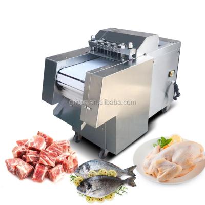 China Frozen Beef Continuous Cutter Cheap Meat Cube Cutter Chicken Meat Cutter Price for sale