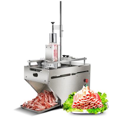 China Wholesale Livestock Lamb Adjustable Automatic Roll Mutton Roll Kitchen Restaurant Kitchen Restaurant Thickness Frozen Meat Cutter Slicer for sale