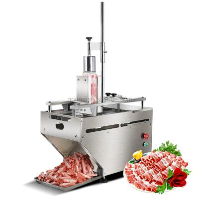 China Restaurant Adjustable Thickness Kitchen Use Meat Supply Automatic Commercial Electric Frozen Slicer for sale