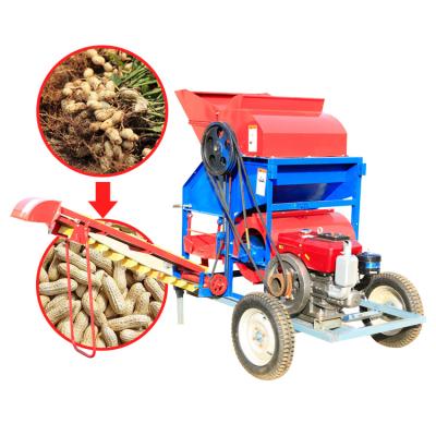 China Groundnut harvesting agricultural machinery peanut harvester China production peanut picking machine dry and wet peanut harvester the new factory the Earthnut harvester for sale