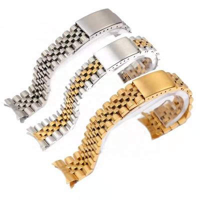 China Fashion Watchband 18mm 19mm 20mm 316L Stainless Steel Jubilee Watch Strap Band Strap Suitable For Rlx SKX5 Watch for sale