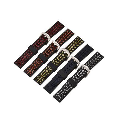 China High Quality Easy RTS 20mm 22mm Silicone Watch Band 24mm Strap Suitable For Samsung S3 Huawei MI Apple Smart Watches for sale