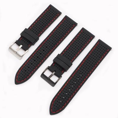 China 20MM 22MM 24MM Universary Quick Release Silicone Watch Band Strap Rubber Fit For Rlx Omga Watch for sale