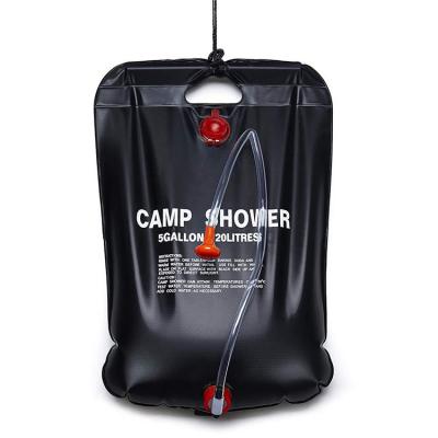 China 20L 25L PVC Beach Swimming Pool Portable Camping Shower Heater Comfortable Outdoor Moving Solar Water Bag for sale