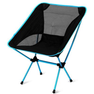 China 150kgs Capacity Ultralight Portable Comfortable Camping Chair Hot Sale Heavy Duty Outdoor Lightweight Beach Chair Moon Folding Chair for sale