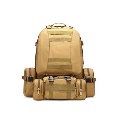 China 50L-55L Comfortable 4 in 1 Detachable Assault Military Tactical Pack Army Rucksack Bags Molle Bag for sale