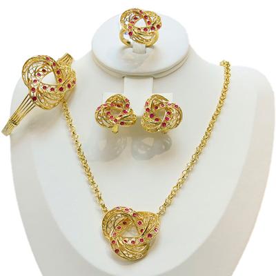 China MEIZI High Quality Jewelry Set Fashion Jewelry High Quality Elegant Luxury Ladies Party Wedding Jewelry Set for sale