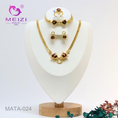 China MEIZI High Quality High Quality Women's Exquisite Wedding Jewelry Banquet Dating Italian Gold Plated Pendant Jewelry for sale