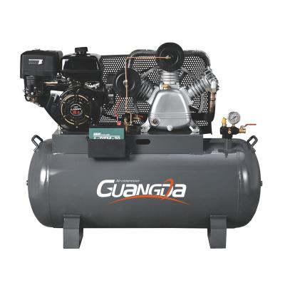 China Lubricated 15hp 8 Bar High Pressure 2 Cylinder Air Gas Compressors for sale