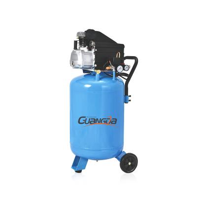 China OIL-LESS Wholesale 70L Tank 2.5hp 1.8kw Direct Drive Vertical Air Compressor for sale