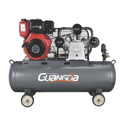 China Lubricated 10 Hp 250l Min High Pressure Mobile Air Gas Compressors for sale