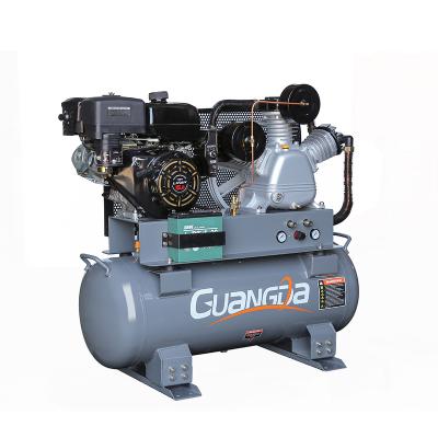 China Oil Lubricated 13 Hp Gasoline Engine Hot Selling Industrial Air Compressor for sale