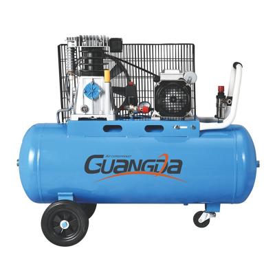 China Chinese Top Supplier Hot Lubricated Portable Italian Type 100L Air Compressors For Sale 4hp for sale