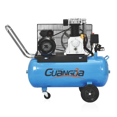 China Best factory price 8 bar 50l italy lubricated portable air compressor 2hp for sale