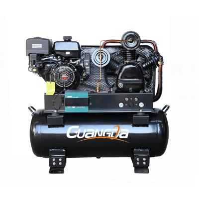 China Best Price Gasoline Lubricated 13 Hp Industrial Gasoline Engine Air Compressor for sale